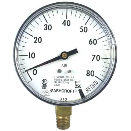 Ashcroft Fire Safety Gauge