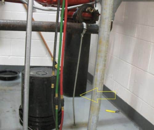 Bent Fire Sprinkler Pipe Stand