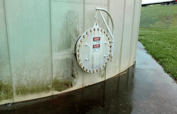 Access Hatch to a Fire Protection Tank