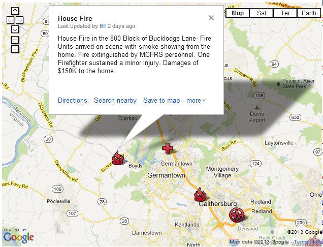 Montgomery County Fire & Rescue Incident Map