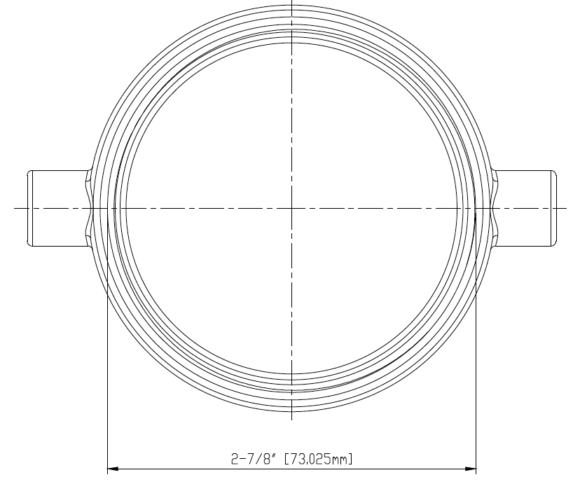 Cad drawing of plug