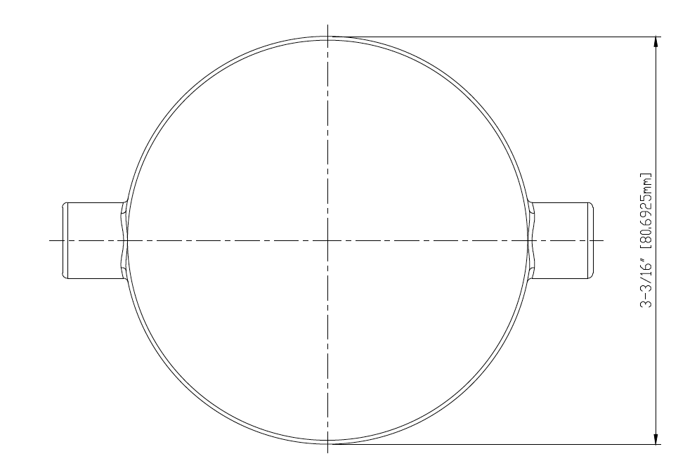Cad drawing of plug