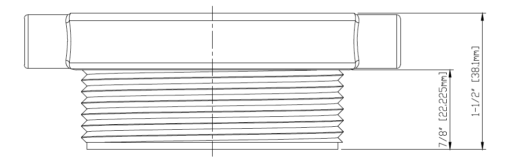 Cad drawing of plug