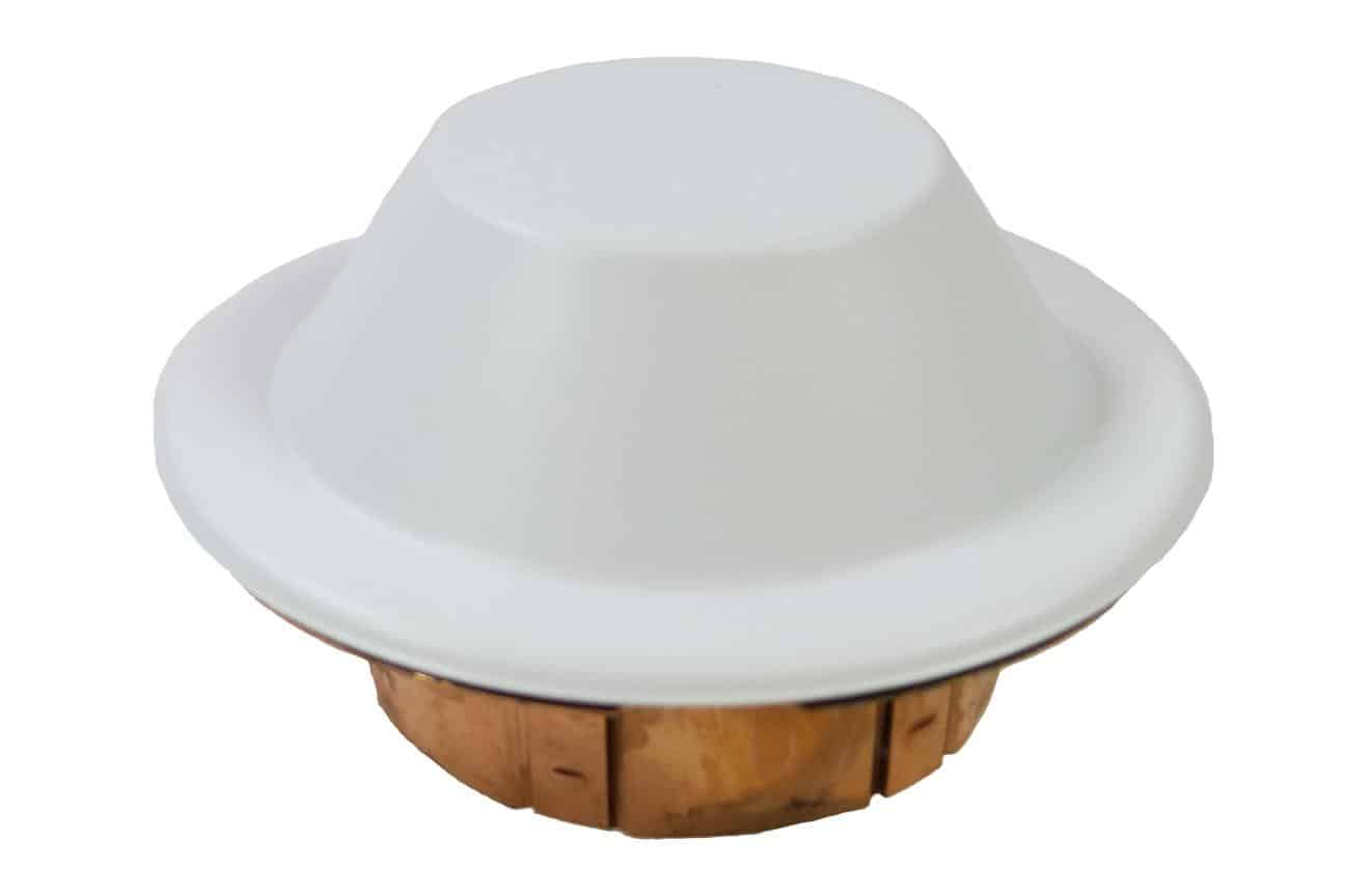 Reliable CCP Domed Cover Plate White