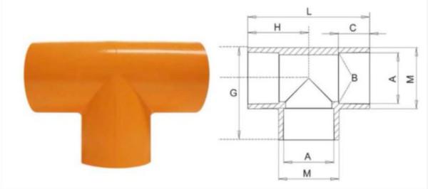CPVC Tee Dimensions